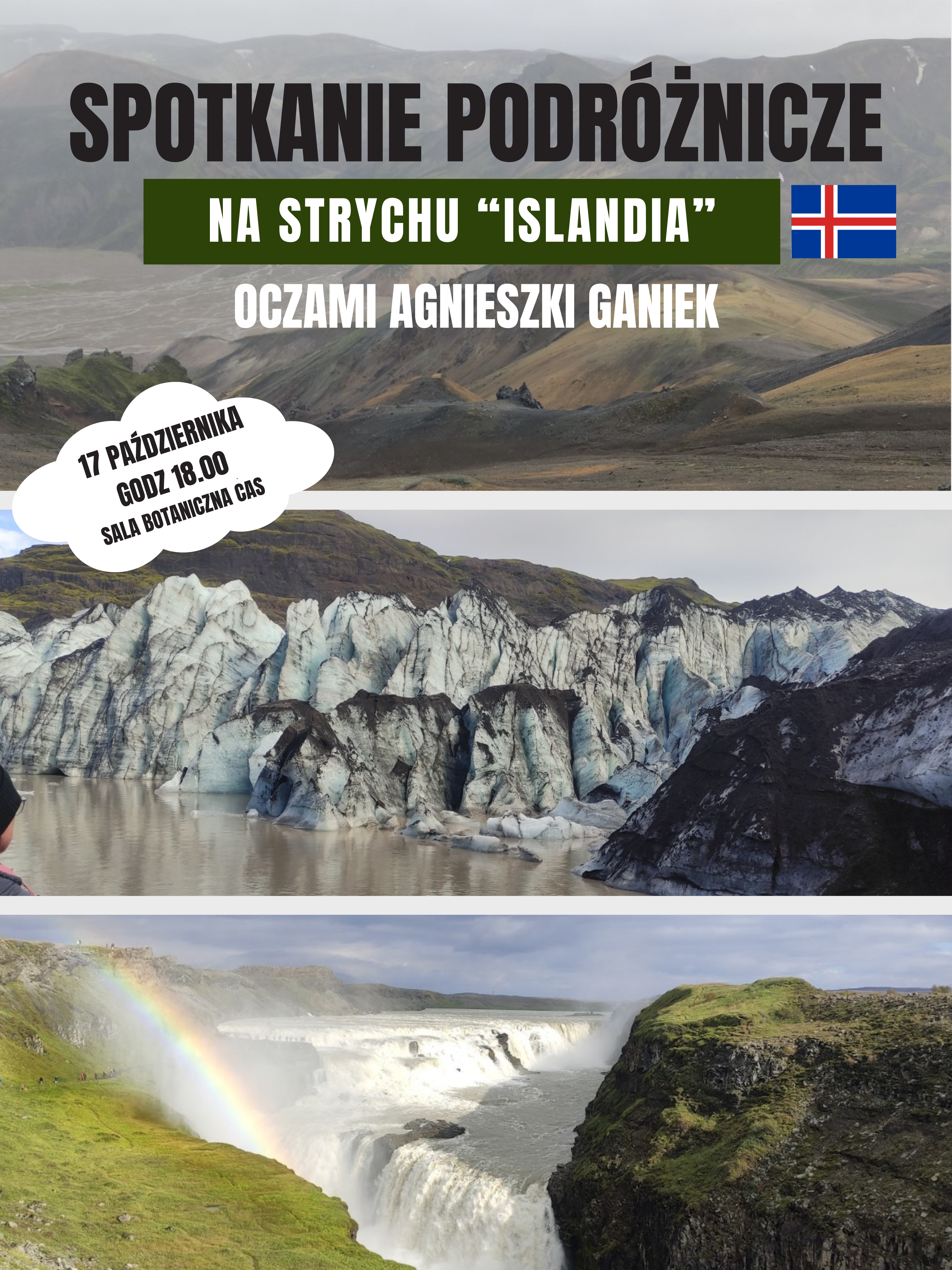 Spotkanie Podróżnicze na Strychu – Islandia oczami Agnieszki Ganiek 17.10