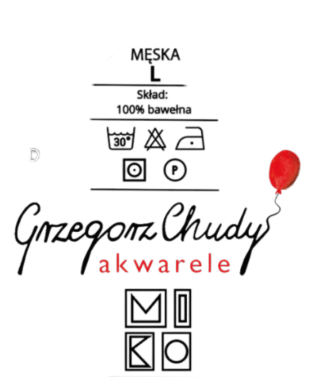 T-shirt z krótkim rękawem Akwarele Grzegorz Chudy i MIKO